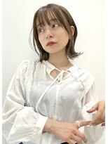 トルネード(TORNADO) 切りっぱなしボブ 外ハネパーマ 波ウェーブ コテ巻き風 t515