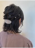 ふんわりハーフアップ/お呼ばれヘアセット