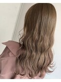 ブリーチなしダブルカラー×ミルクティ×髪質改善トリートメント