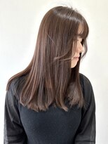 フォーク FOLK&nbsp;【FOLK】透明感ナチュラルブラウン☆似合わせストレートロング♪