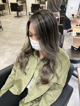 ラフ 難波店(LAFF) #黒髪#ボブルフ#ネビージュ#小顔#ワンレン