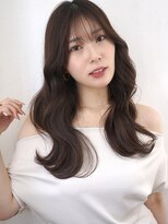 シェノン 梅田(CHAINON) 黒髪風グレージュ×韓国風垢抜け小顔シースルースタイル