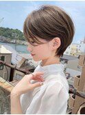 丸みショート/前髪あり/30代/40代/50代/ショートカット