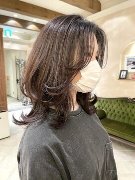 ビュートリアム265(BEAUTRIUM 265) ミディアムレイヤー/レイヤーカット/銀座/ウルフカット/ブラウン