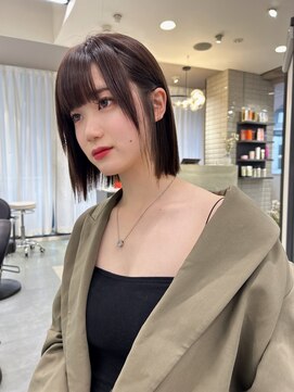 リリー(Lilley) 【lilley 稲永麻衣】切りっぱなしボブ+天神韓国ヘア