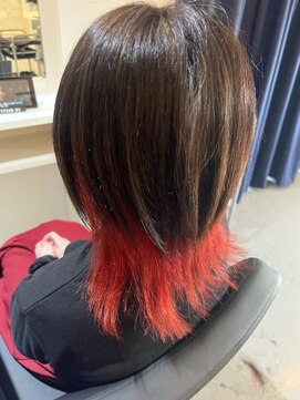 ファブ(fab) インナーテールカラー★レッド