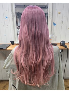ブルース ヘアー デザイン サロン(BLUES Hair Design Salon) ハイトーン柔らかピンクヘア