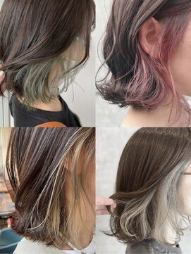 ルミヘアー 県庁藤江店(Lumi hair) 《Lumi hair》インナーカラー/ボブスタイル