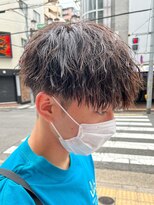 エルマーク 心斎橋(L-MARK)&nbsp;マッシュスパイラルパーマツイストスパイラル波巻きメンズ