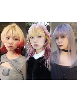 ブリーチでもダメージレスなハイトーンで人気スタイルからトレンドスタイルまで【今っぽい】を叶えます♪