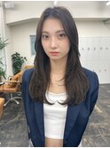 レイヤーカット　オージュア　オリーブグレージュ