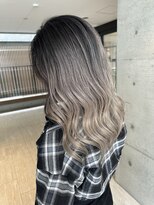 ロンドメリア 天神大名店(Lond Melia)&nbsp;★ミディアムヘア暗めカラーグランマッシュデザインカラー艶髪★