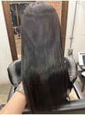 ツヤ髪スタイルニュアンスカラーショートボブセンターパート