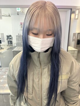 ゲーム 原宿店(GAME) ダブルカラーミルクティーベージュカラーケアブリーチ韓国