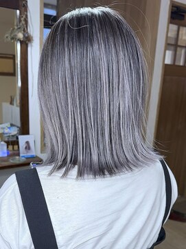 ブレイズヘアー(BLAZEhair) 【筋感強め】コントラストバレイヤージュ×ブリーチ２回