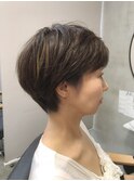 40.50.60代からの耳かけショートボブ2506