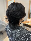 フェザーウルフ/メンズウルフ/ウルフパーマ/大堰龍吾