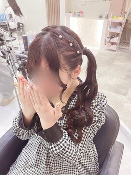 クラン 梅田店(clan) 編み込みヘアツイン
