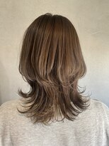 ザラメ(ZARAME)&nbsp;くびれレイヤー×透け感ベージュブラウン