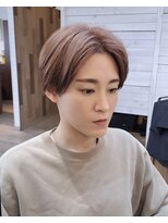 ヘアーサロン カヴィエ(hair salon covie)&nbsp;ハンサムショート　ブリーチカラー　コットンブラウン
