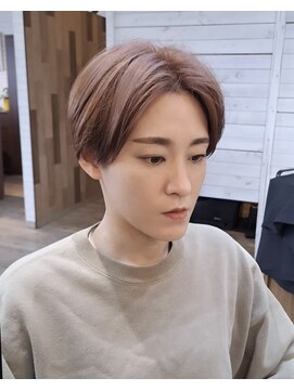 ヘアーサロン カヴィエ(hair salon covie) ハンサムショート　ブリーチカラー　コットンブラウン
