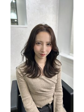 ミヨン 京都烏丸店(miyon) 【miyon】韓国レイヤーカット×暗髪カラー×髪質改善