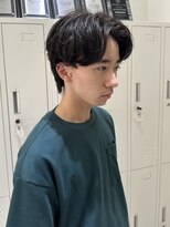 ジーナ 吉塚(Zina)&nbsp;センターパート×ナチュラルパーマ【福田】吉塚美容室 メンズ