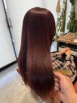 シオ 流山おおたかの森(Sio)&nbsp;秋カラー×髪質改善カラーレッドピンク×バイオレットで秋髪