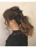 【ネオリーブ プラス 向ヶ丘遊園】ねじねじラフ ポニテアレンジ
