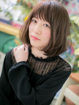 カバーヘア イヴ 戸頭店(COVER HAIR EVE) *EVE戸頭*ナチュラル仕上げ＊前下がりボブb