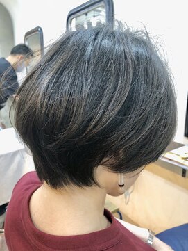 エトネ ヘアーサロン 仙台駅前(eTONe hair salon) 大人可愛い20代30代40代小顔ひし形ショートボブ前下がり