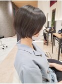 大人可愛い/20代30代40代/小顔前下がりショート