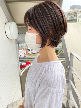 オーシャン(Ocean) ［OCEAN　Hair&Life]くびれショート/ラベンダーグレージュ