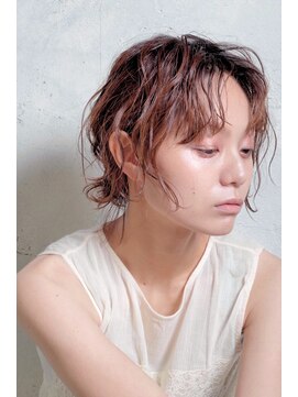 クシュ 所沢西口プロぺ通り(kusyu... ) ペールベージュセクションカラーグラデーションカラー外ハネボブ