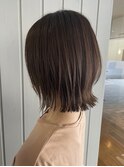 外ハネショートボブ レイヤーカット デザインカラー