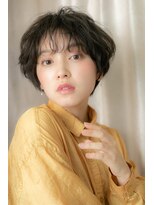 モッズヘア 越谷(mod's hair) 黒髪アッシュブラックくせ毛風マッシュパーマX越谷10代20代30代