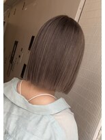 ヘアカロン 熊本本店(Hair CALON)&nbsp;ショートカットダブルカラーケアブリーチハイライトベージュボブ