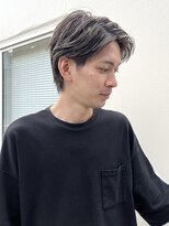 メンズカット ハイライト ツーブロック アップバング