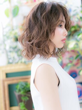 カバーヘア ブリス 戸田公園西口店(COVER HAIR bliss) 外国人風こなれグラマラスくびれミディh2戸田公園20代30代40代