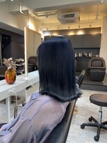 ブレンド 渋谷(BLend)&nbsp;ハイライトカラーマチルダボブインナーグレージュ前髪