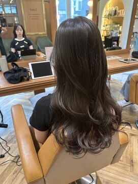 ロンド パルティール 大宮(Lond partir) 流れるヨシンモリ韓国ヘアスタイル×ショコラグレージュカラー