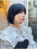 CAF松本/ボブ/ブルーブラック/大阪/心斎橋
