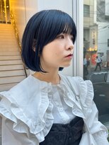 カフ(CAF) CAF松本/ボブ/ブルーブラック/大阪/心斎橋