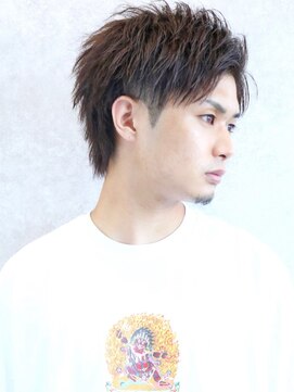 クロト 熊本(KUROT) ツーブロック刈り上げビジネス短髪束感黒髪アップバング