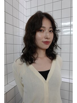 スタニング 渋谷(STUNNING.) くるくるパーマ　レイヤーパーマ