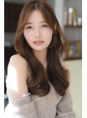 大人かわいい・小顔レイヤー・ベージュ艶カラー・お顔まわり◎