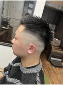 ワイルドアップバングショート【フェードカット】