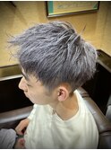 グレーシルバー　ダブルカラー　ブリーチカラー　池袋