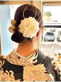キリッとタイトなシニヨンスタイル♪♪
