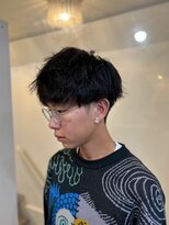 メンズカット バイ ソイクフ(メンズカット by SOY-KUFU)&nbsp;20代30代40代◎MEN'SHAIRブルーブラックサーフカール